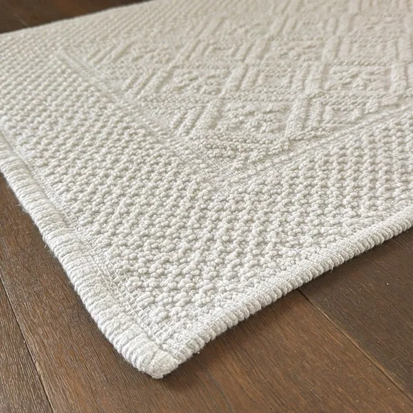 World Market Textured Cream Rug - Picture 4 of 7